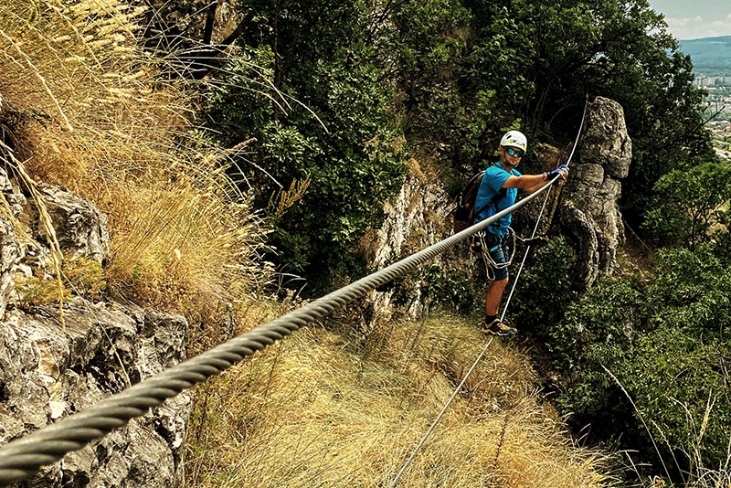 Bemelegítő ferrata Tatabányán